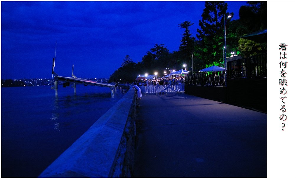 君は何を眺めてるの?（夜景）