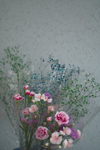 【花】寒い日の花束