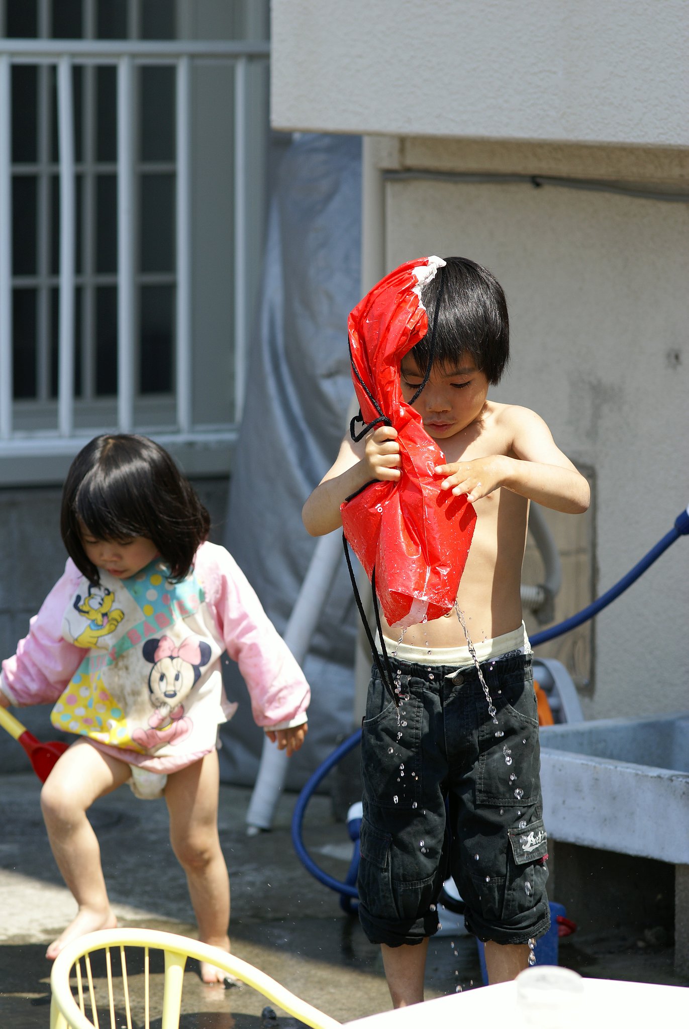水遊び