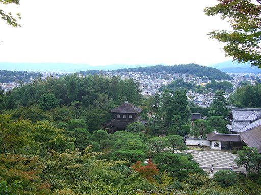 銀閣寺遠望