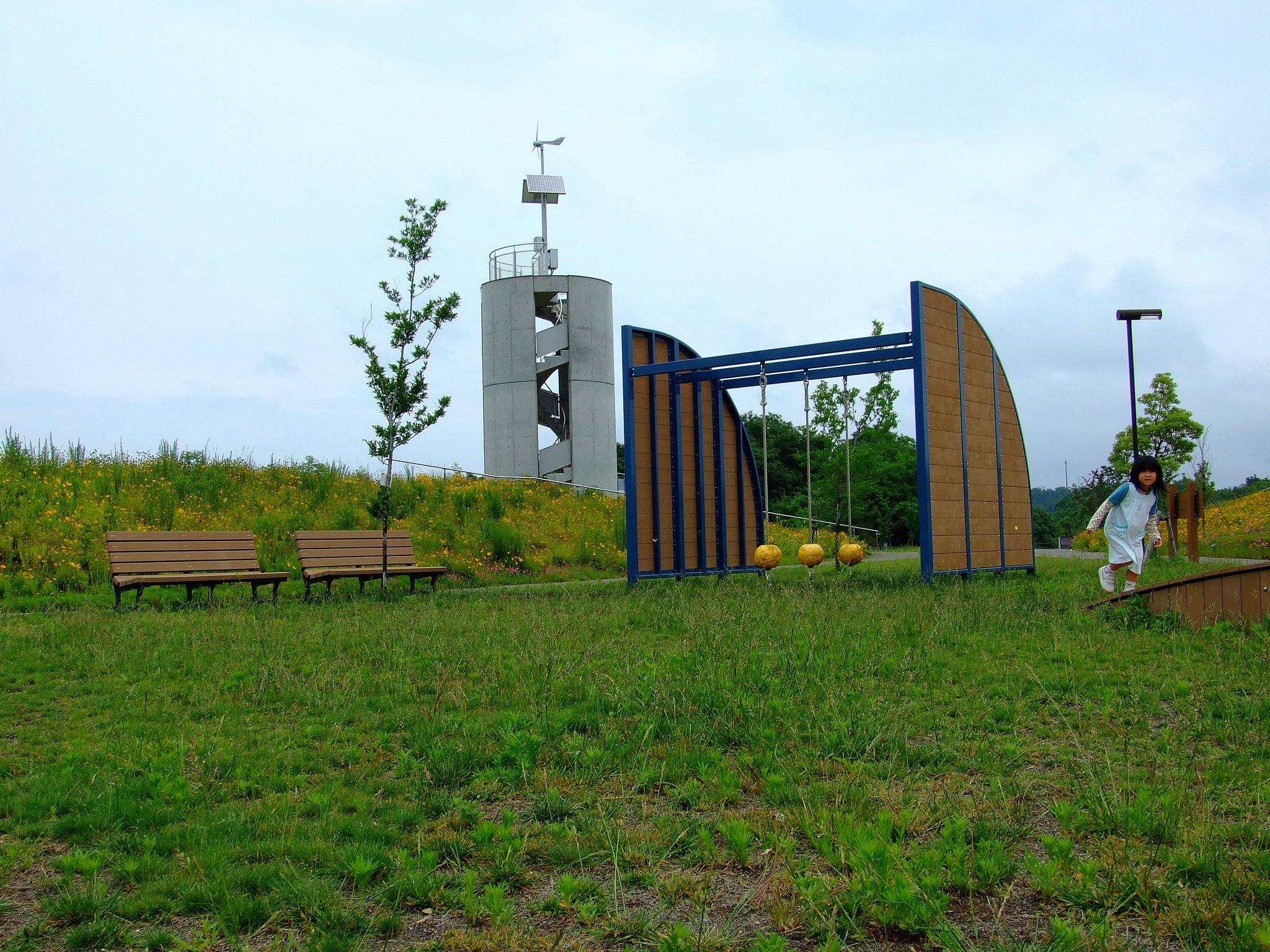 展望塔のある公園