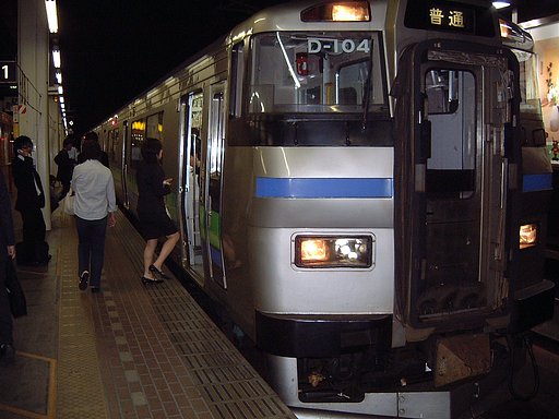 ローカル列車で帰宅