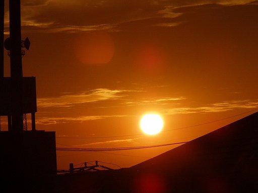 夕日