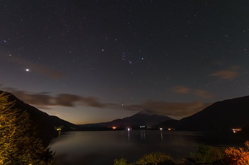 富士山上のオリオン