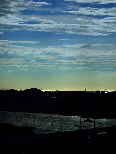 関門夕景