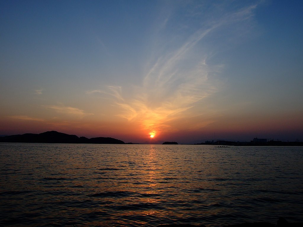 夕日