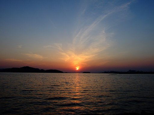 夕日