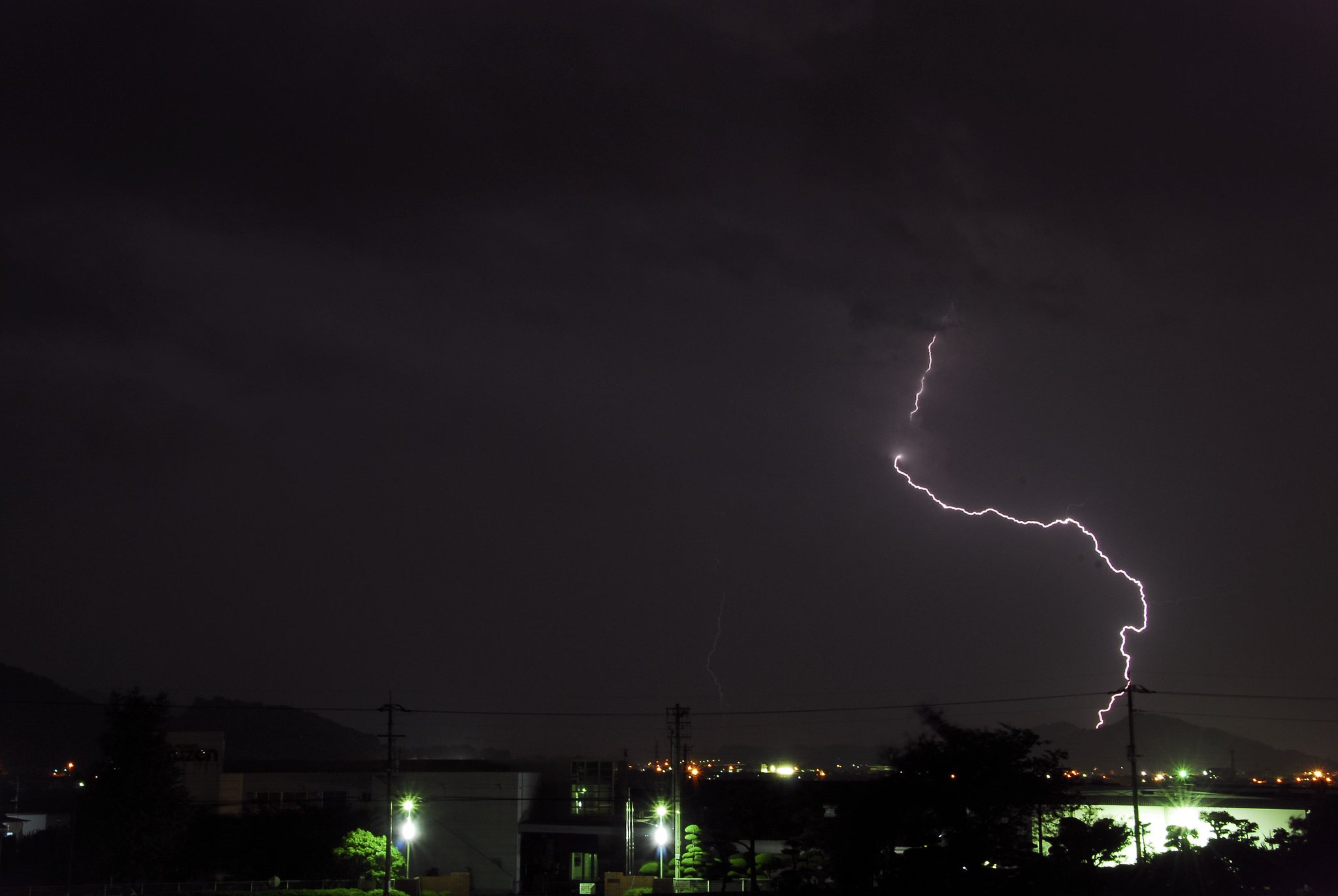昨夜の雷さん