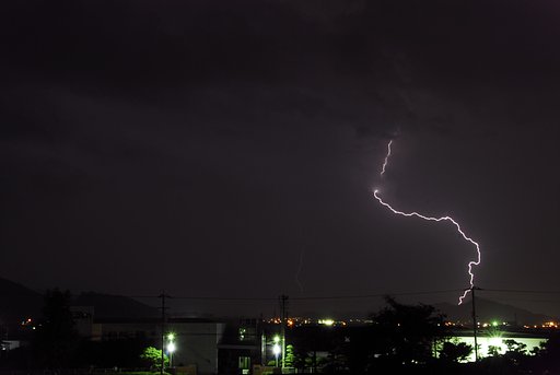 昨夜の雷さん