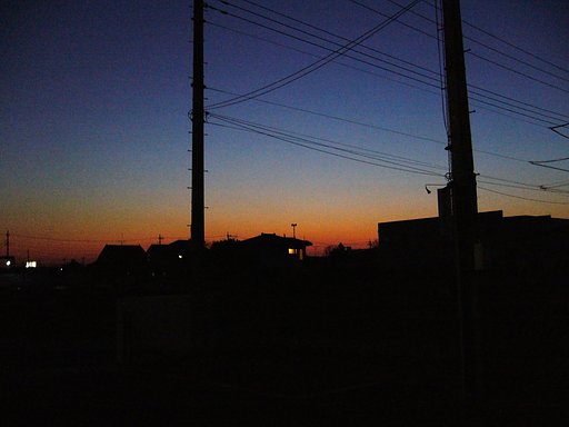 夕暮れ