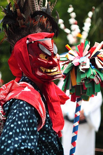 黒滝花笠太鼓踊り　５