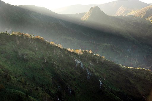 横手山の朝