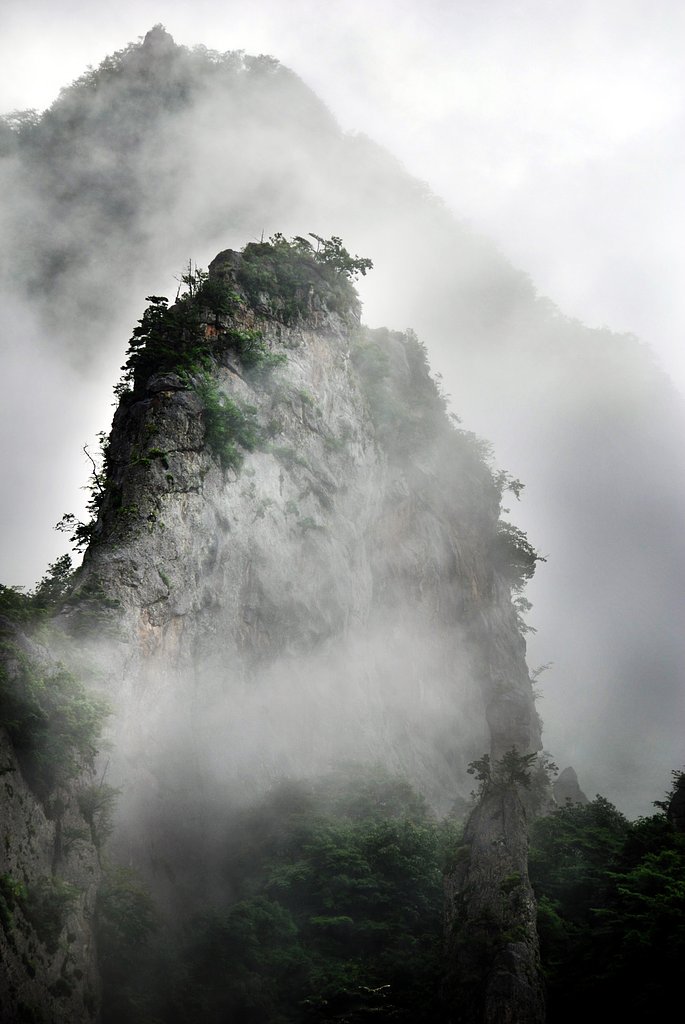 台風一過の妙義山
