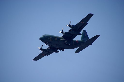 迷彩柄飛行機
