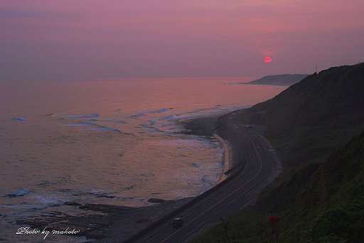 岬の夕暮れ
