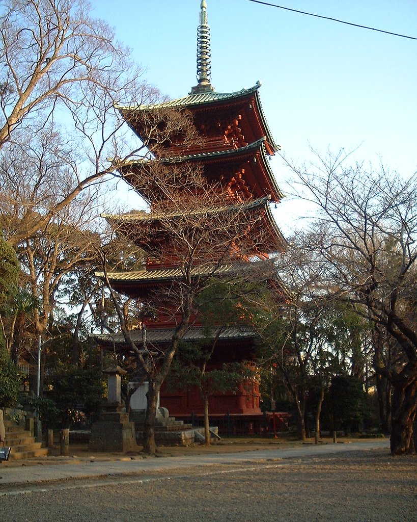 中山法華経寺　五重の塔