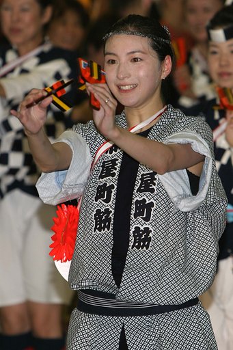 帯屋町の踊り手