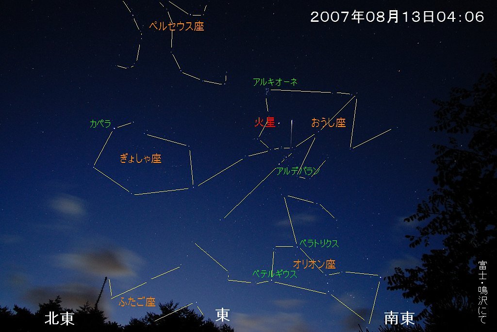 ペルセウス座流星２００７
