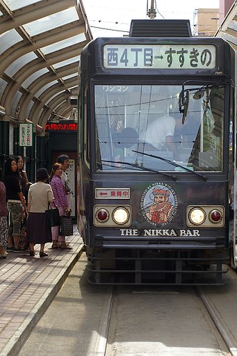 当地らしい路面電車