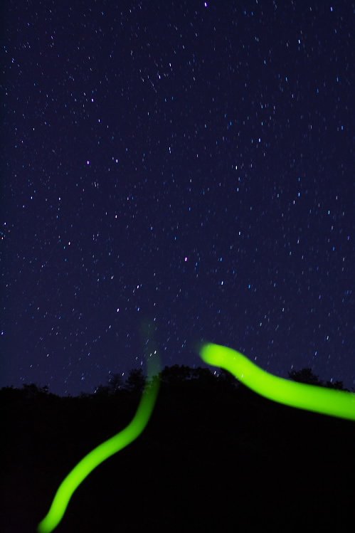 星空に向かって