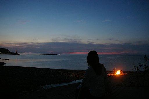 島牧　夕暮れ
