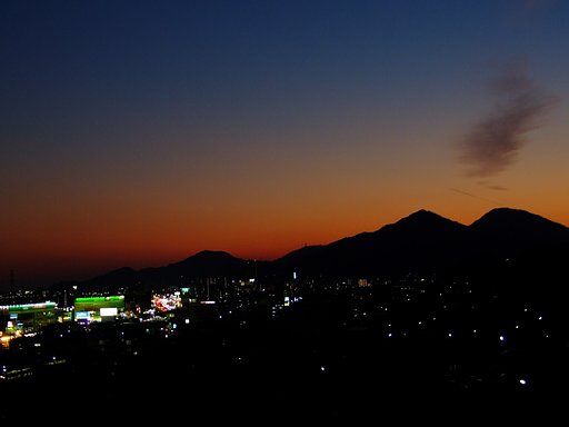 日曜日の夕暮れ