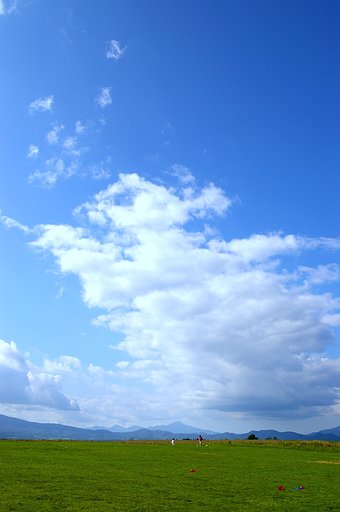 青い空、そして、白い雲・・・