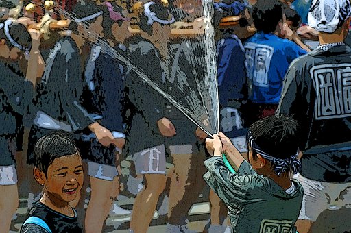 水かけ祭