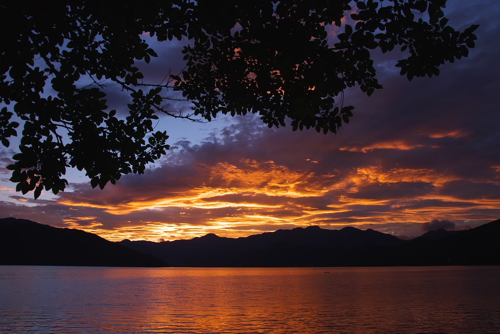 中禅寺湖夕景