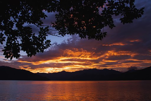 中禅寺湖夕景