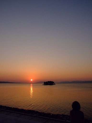 夕暮れを見つめて
