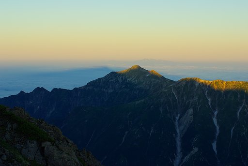 雲海の上のライティング