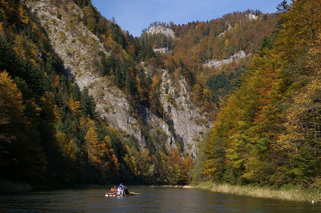 River Dunajec, mountains Pieniny