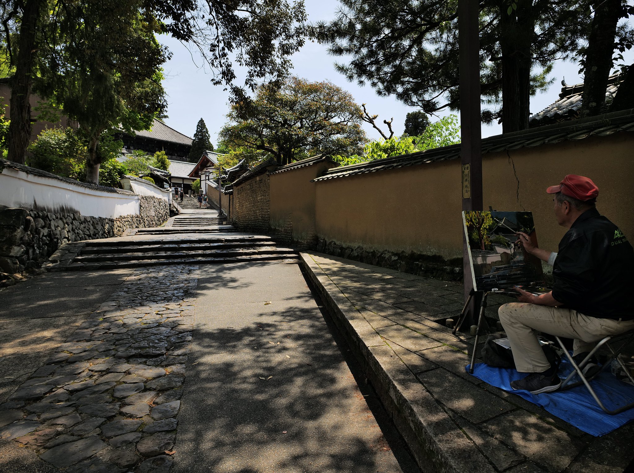 裏参道を描く