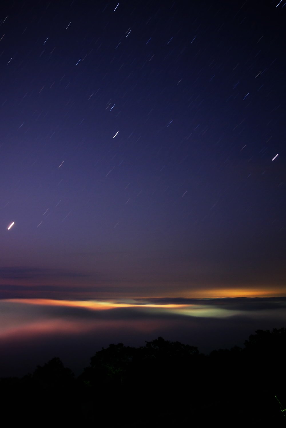 星降る夜の霧の海