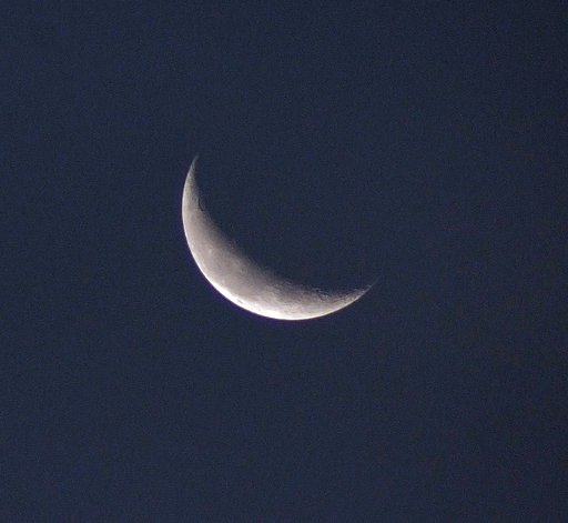 今朝の三日月
