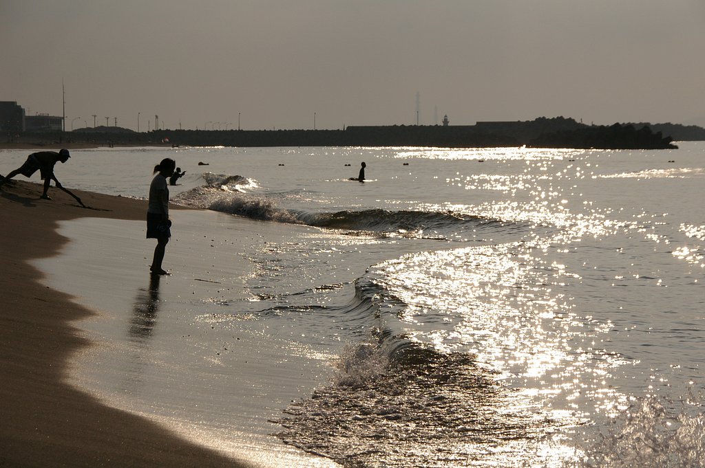 輝く夏の海