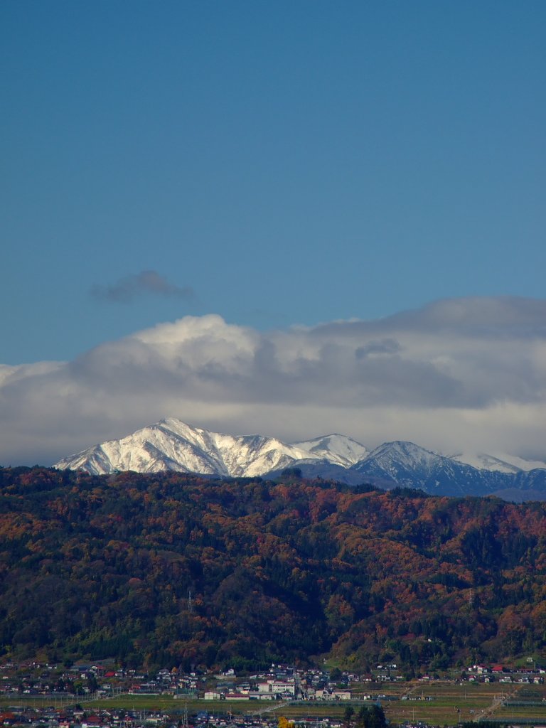 朝日岳　初冠雪