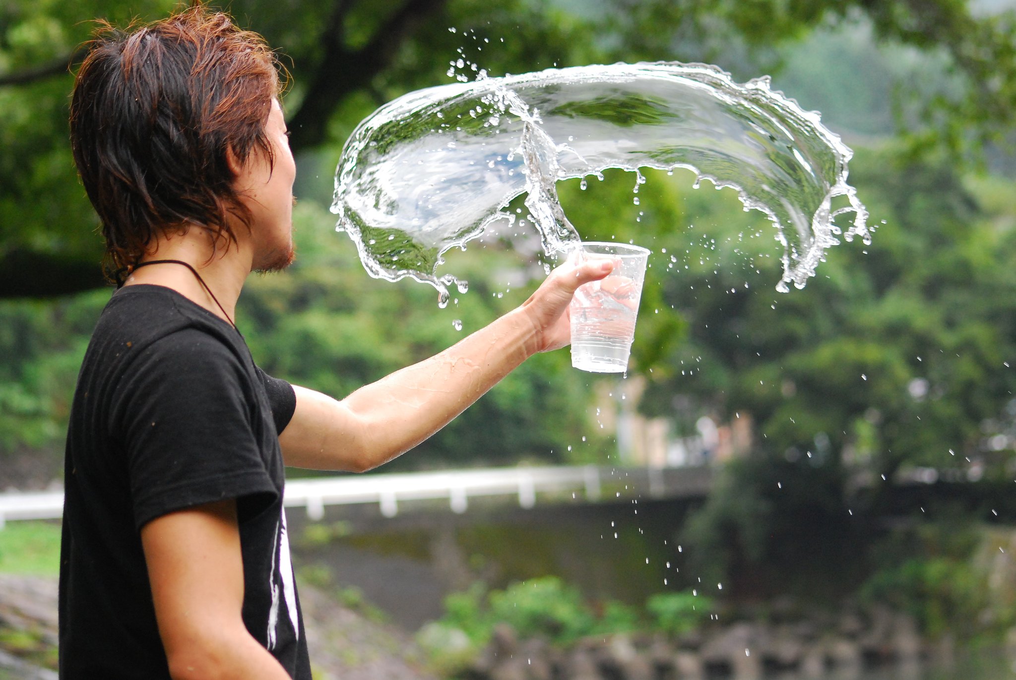 水遊び