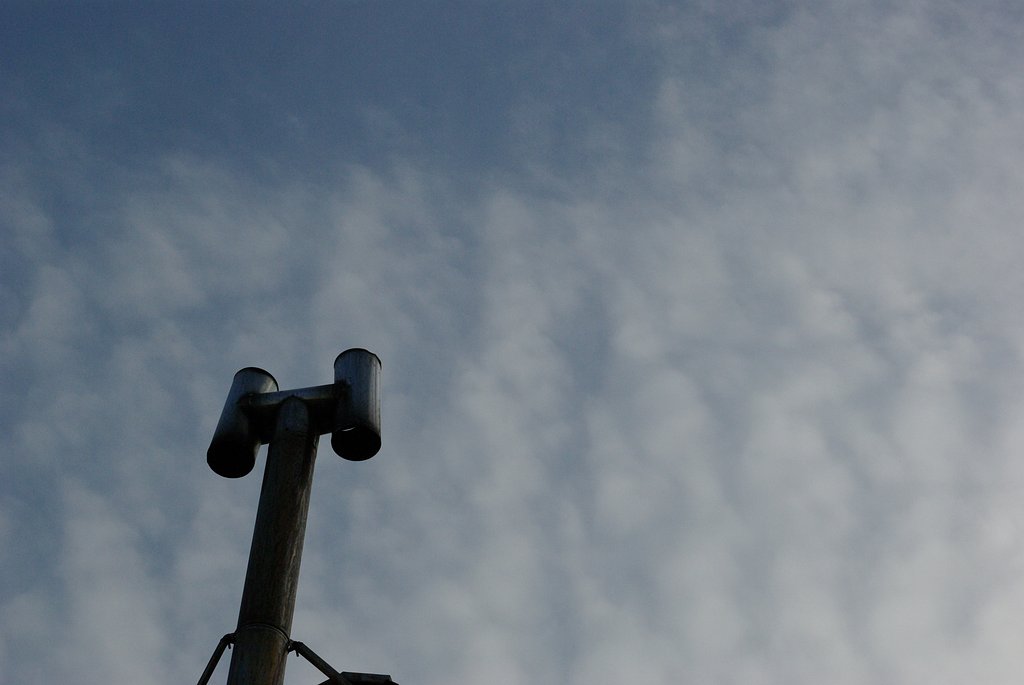 煙突から雲