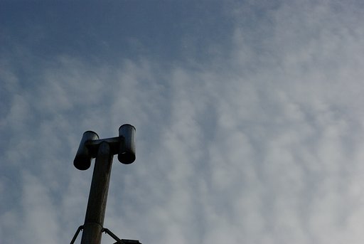煙突から雲