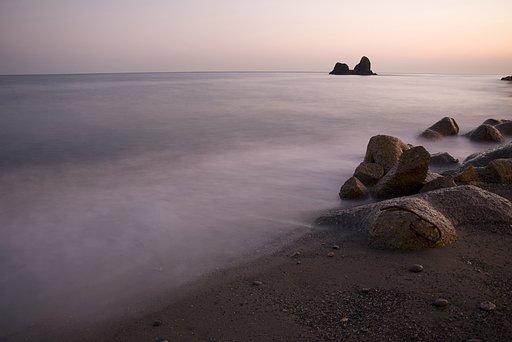 親不知海岸の朝