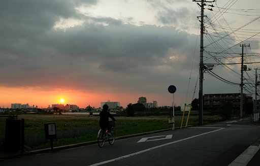 『秋』秋の夕日
