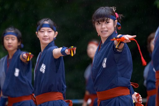 燃える女、原宿スーパーよさこい