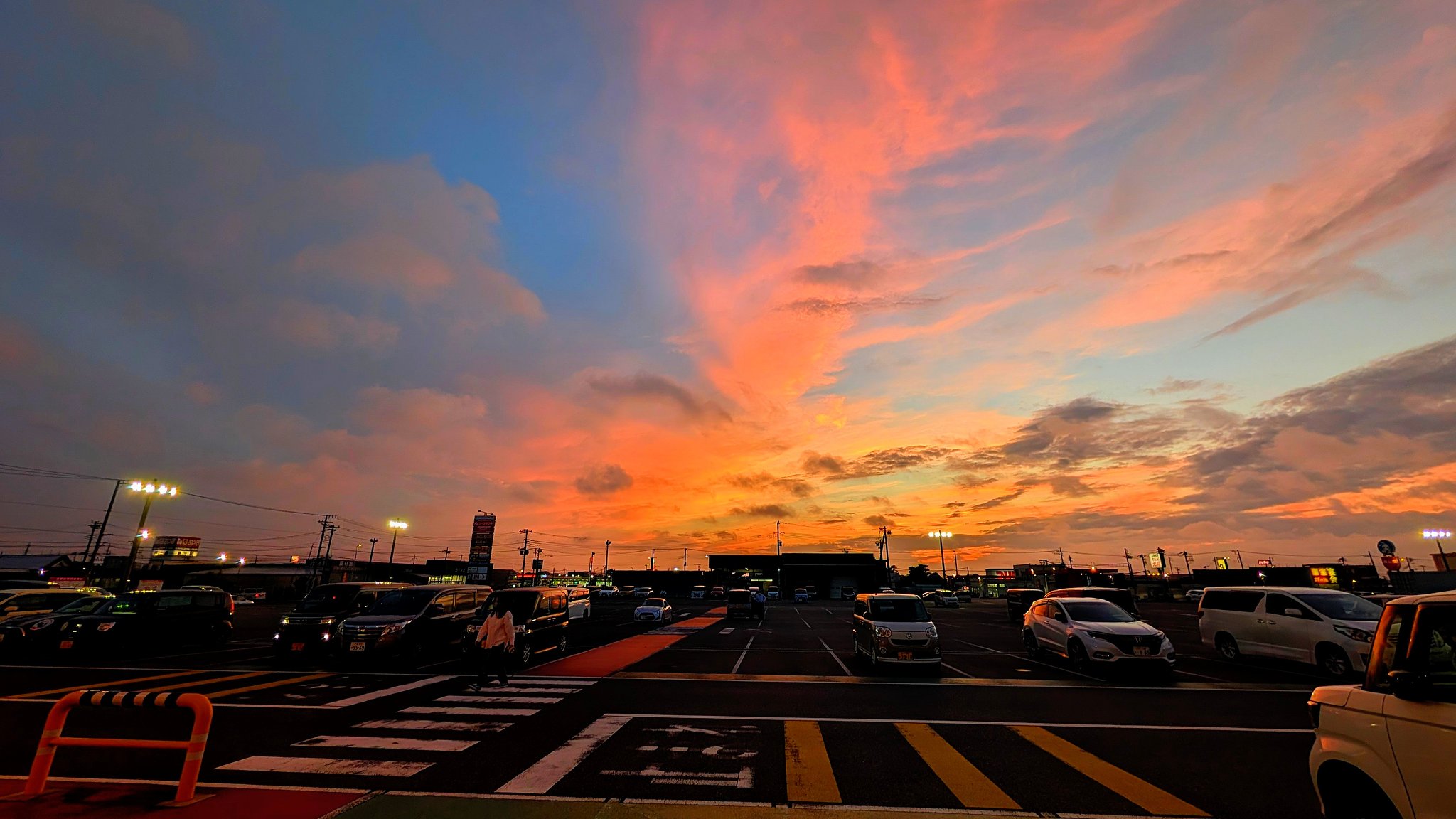 夏の夕焼け