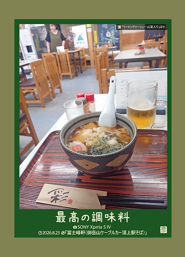 最高の調味料(山菜入りラーメン)