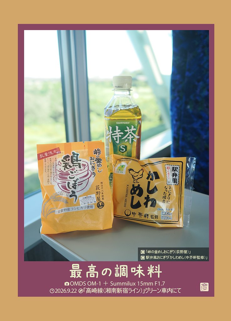 最高の調味料(鶏三昧のおにぎり)