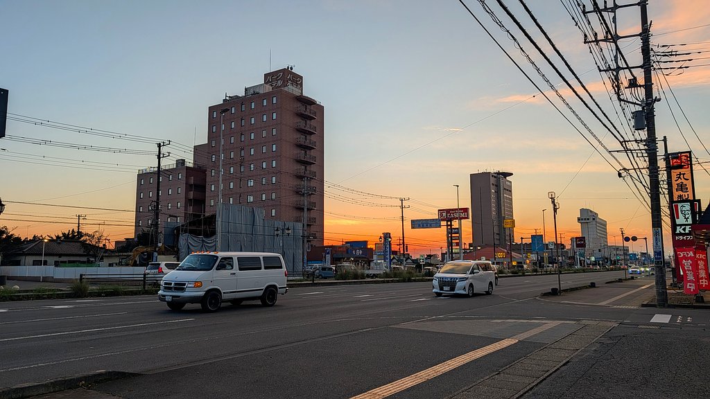 秋の夕景