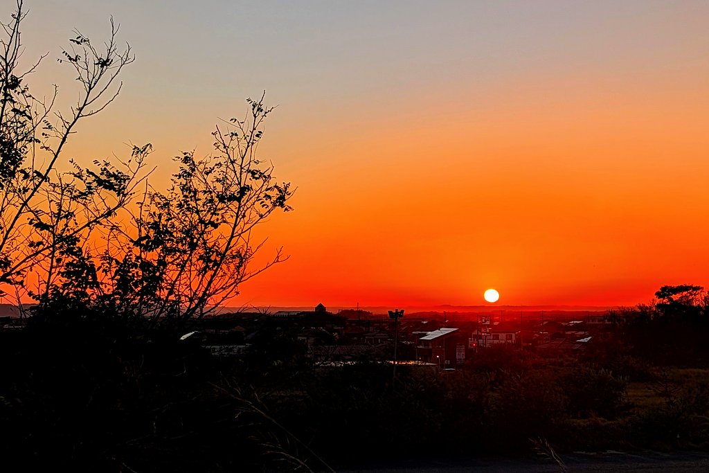 夕日