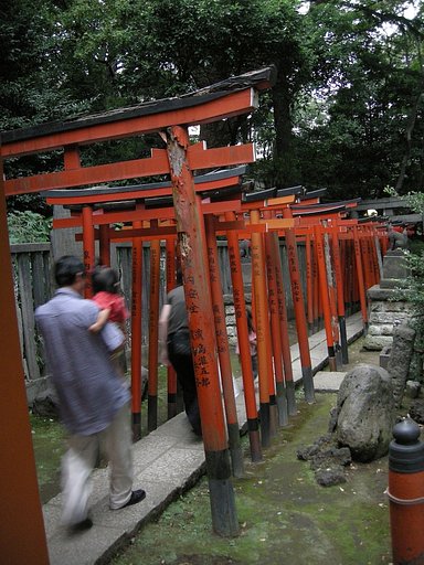鳥居くぐり